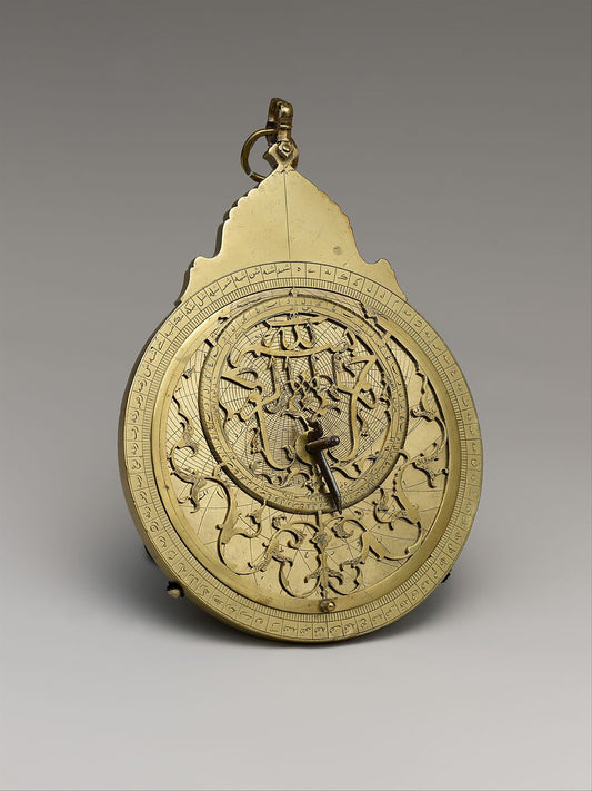 Safavid Iranian planispheric astrolabe made in Mashhad in 1654–55