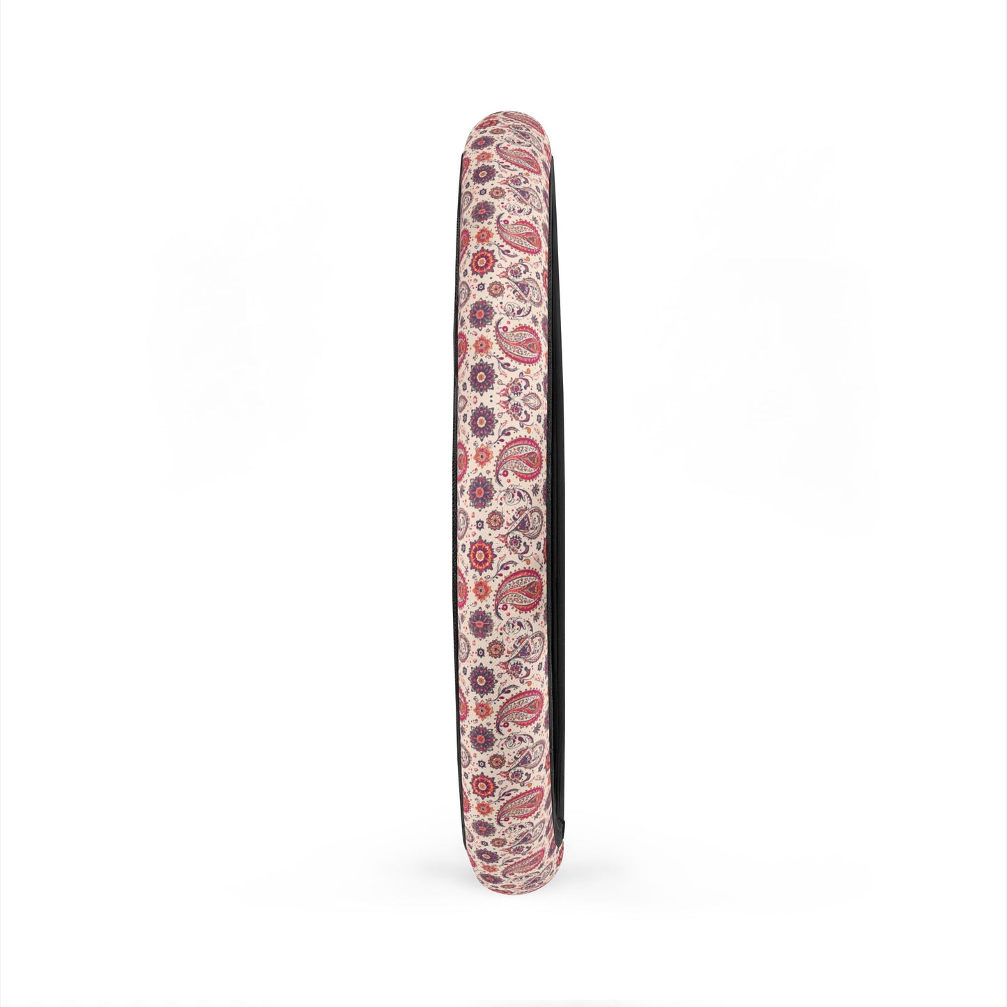Persian Floral Paisley Steering Wheel Cover — Pink Vintage Car Accessory