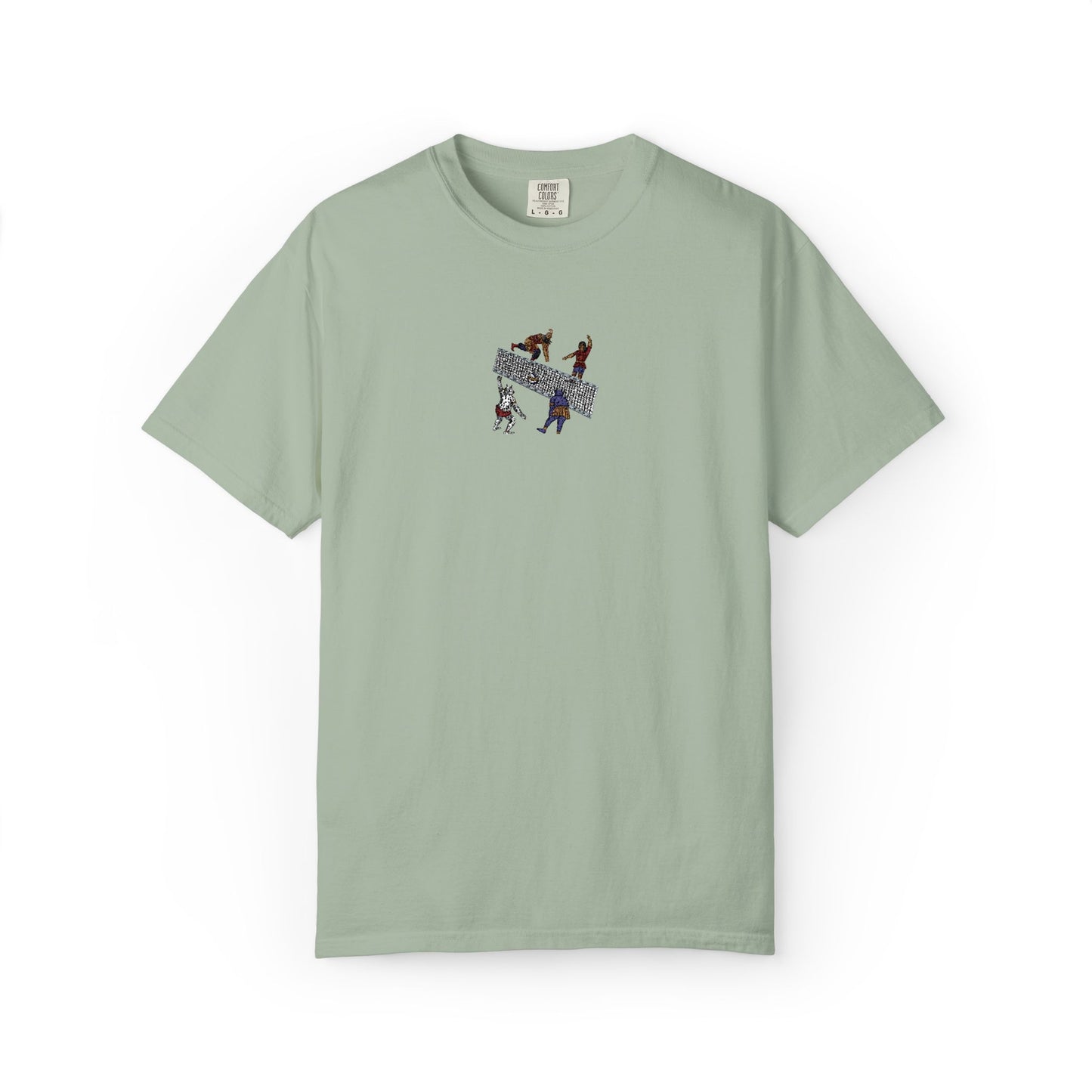 Shahnameh Legends Volleyball Graphic T-Shirt – Persian Miniature Art Tee