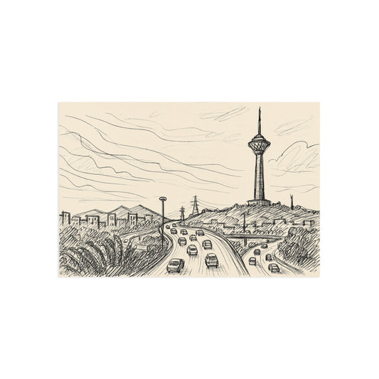 Azadi-Turm Postkarte — Teheran Fine-Art-Postkarte