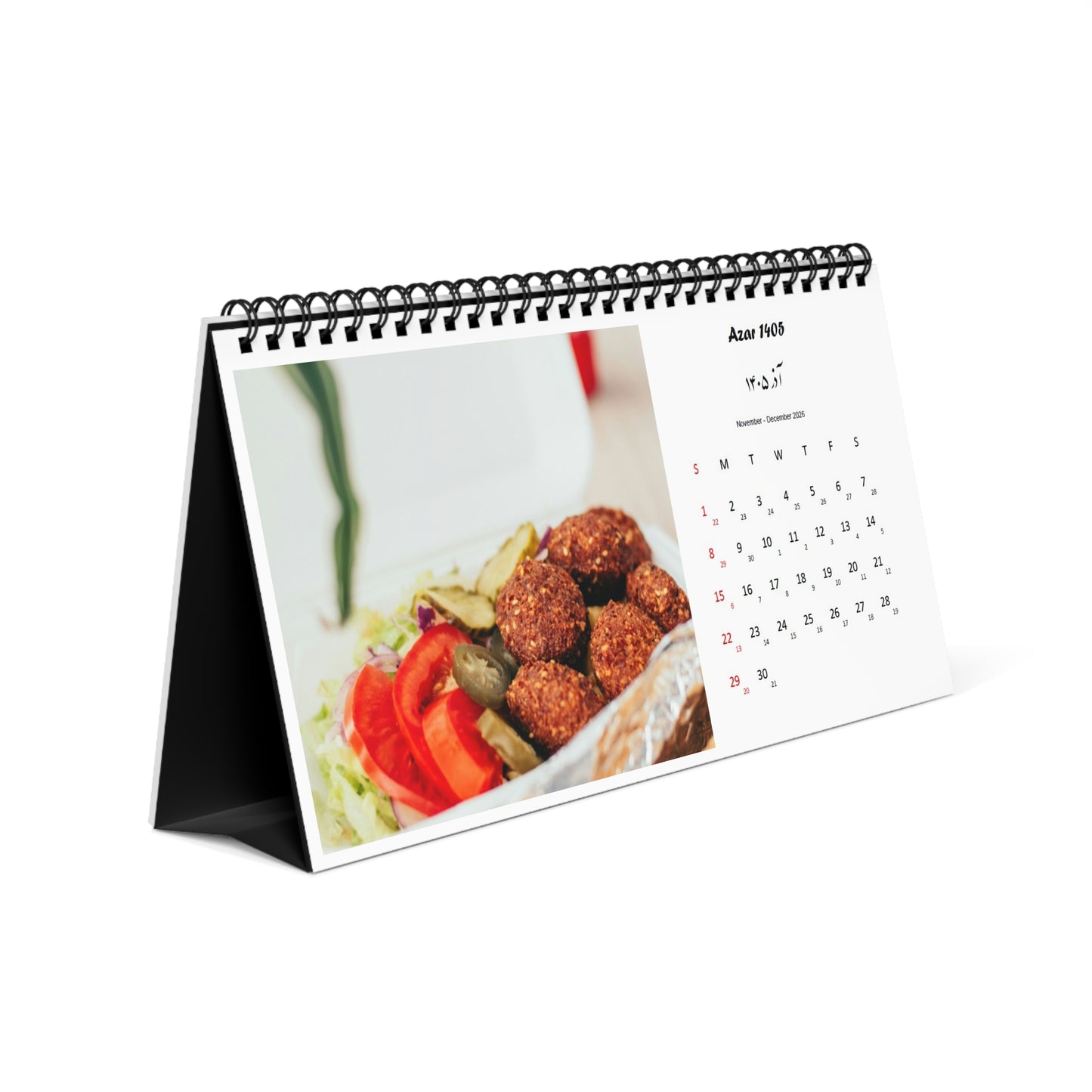 Limitierte Auflage: Persischer Hijri-Shamsi-Tischkalender 1406 (März 2027–Februar 2028) – Iranische Sehenswürdigkeiten (Versandkostenfrei) 