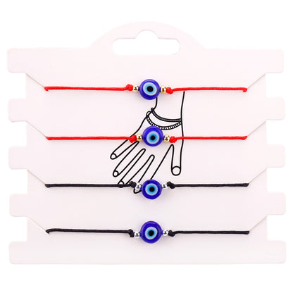 Gewebtes Armband zum Schutz vor dem Bösen Blick (Einzel-/Set-Optionen)