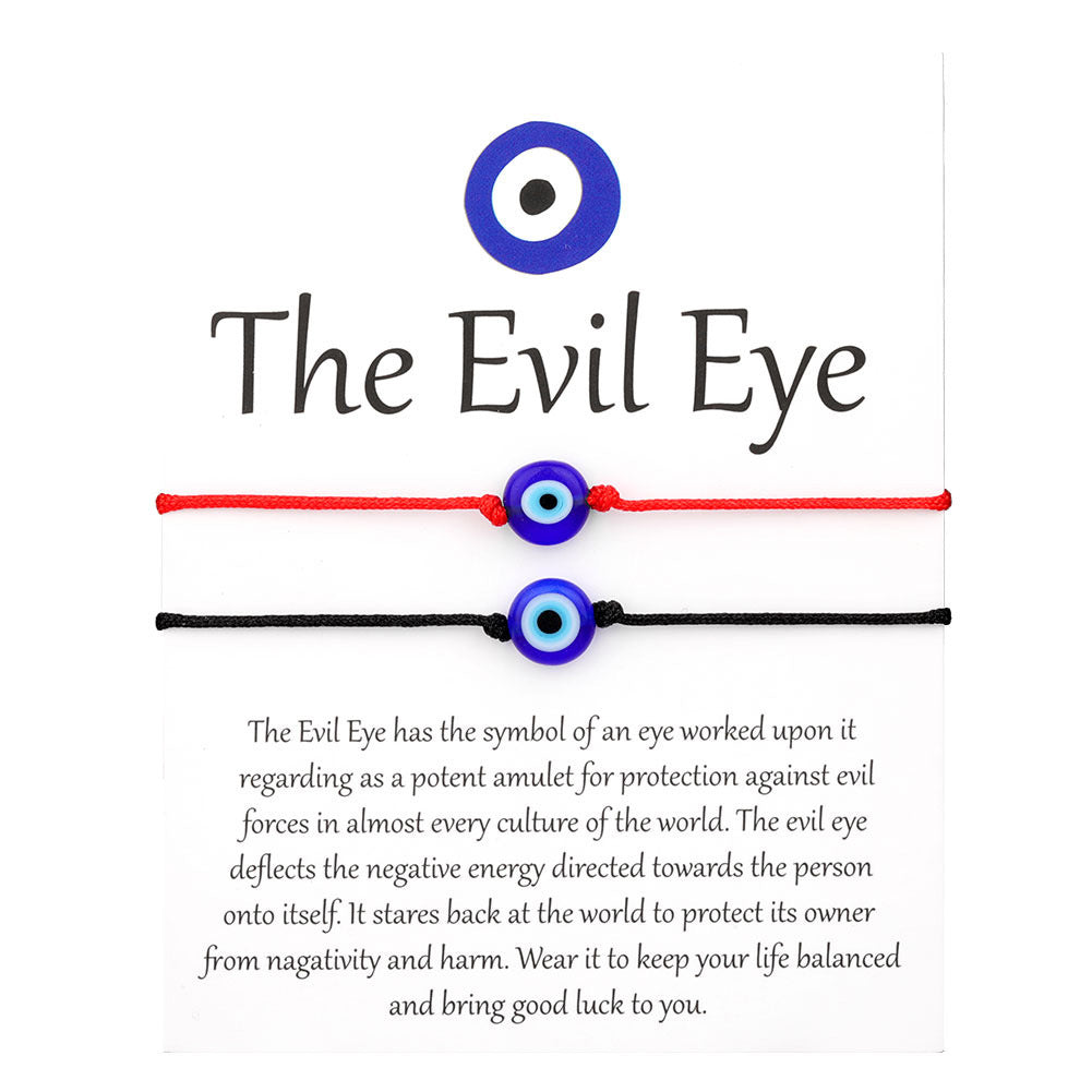 Gewebtes Armband zum Schutz vor dem Bösen Blick (Einzel-/Set-Optionen)