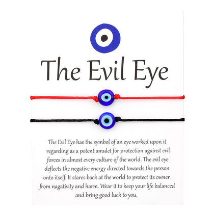 Gewebtes Armband zum Schutz vor dem Bösen Blick (Einzel-/Set-Optionen)