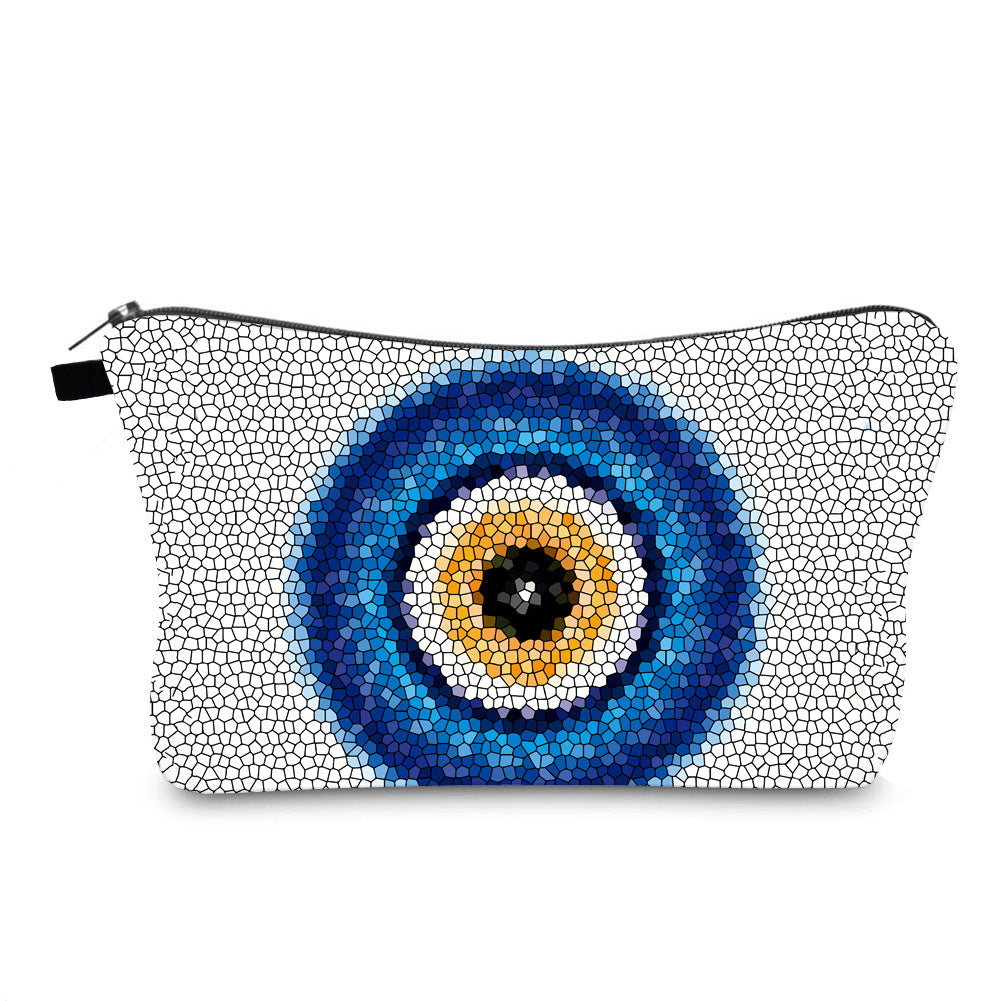 Kosmetiktasche mit Nazar-Print (verschiedene Designs)
