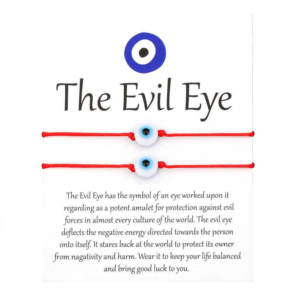 Gewebtes Armband zum Schutz vor dem Bösen Blick (Einzel-/Set-Optionen)