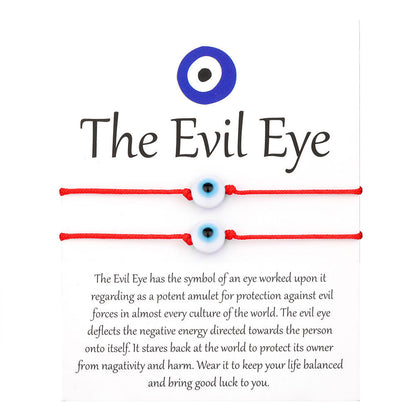 Gewebtes Armband zum Schutz vor dem Bösen Blick (Einzel-/Set-Optionen)