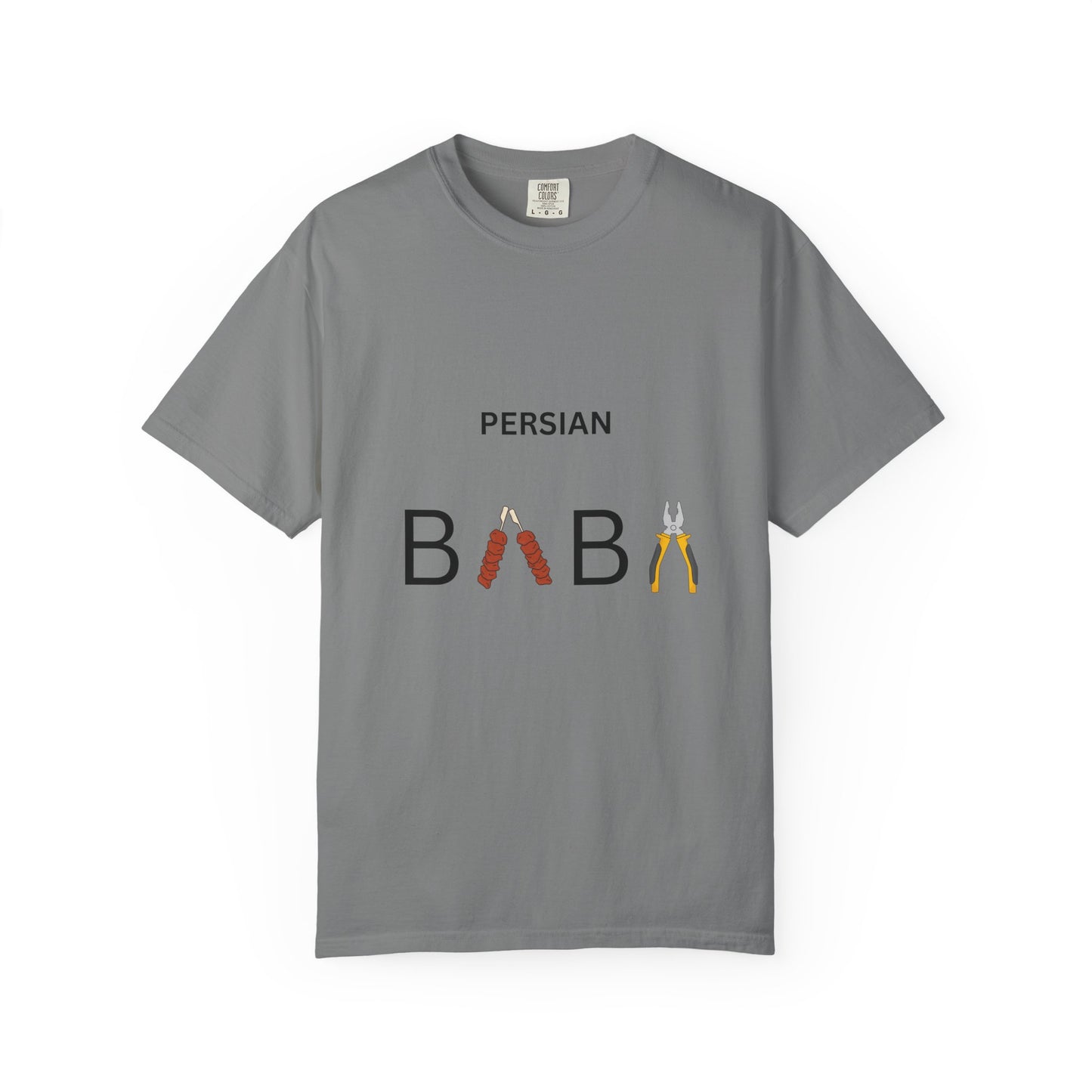 Persian Baba Father’s Day T-Shirt – Finglish Calligraphy Dad Graphic Tee for Iranian Fathers
