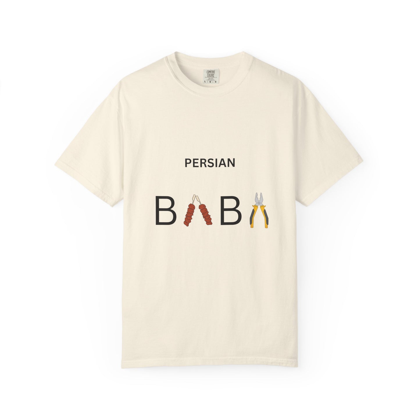Persian Baba Father’s Day T-Shirt – Finglish Calligraphy Dad Graphic Tee for Iranian Fathers