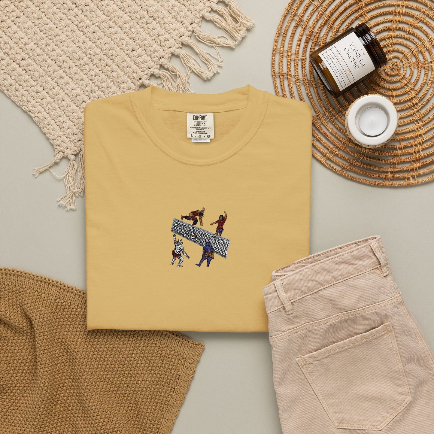 Shahnameh Legends Volleyball Graphic T-Shirt – Persian Miniature Art Tee