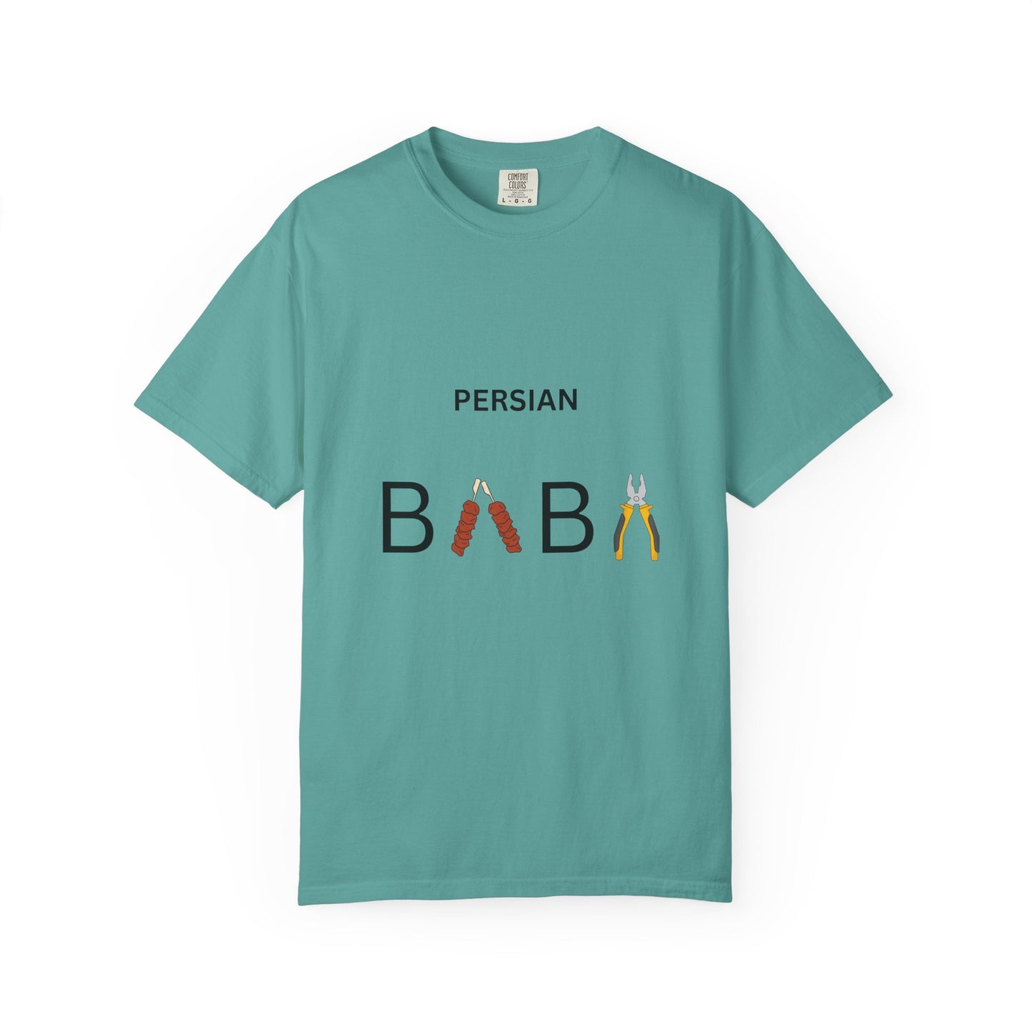Persian Baba Father’s Day T-Shirt – Finglish Calligraphy Dad Graphic Tee for Iranian Fathers