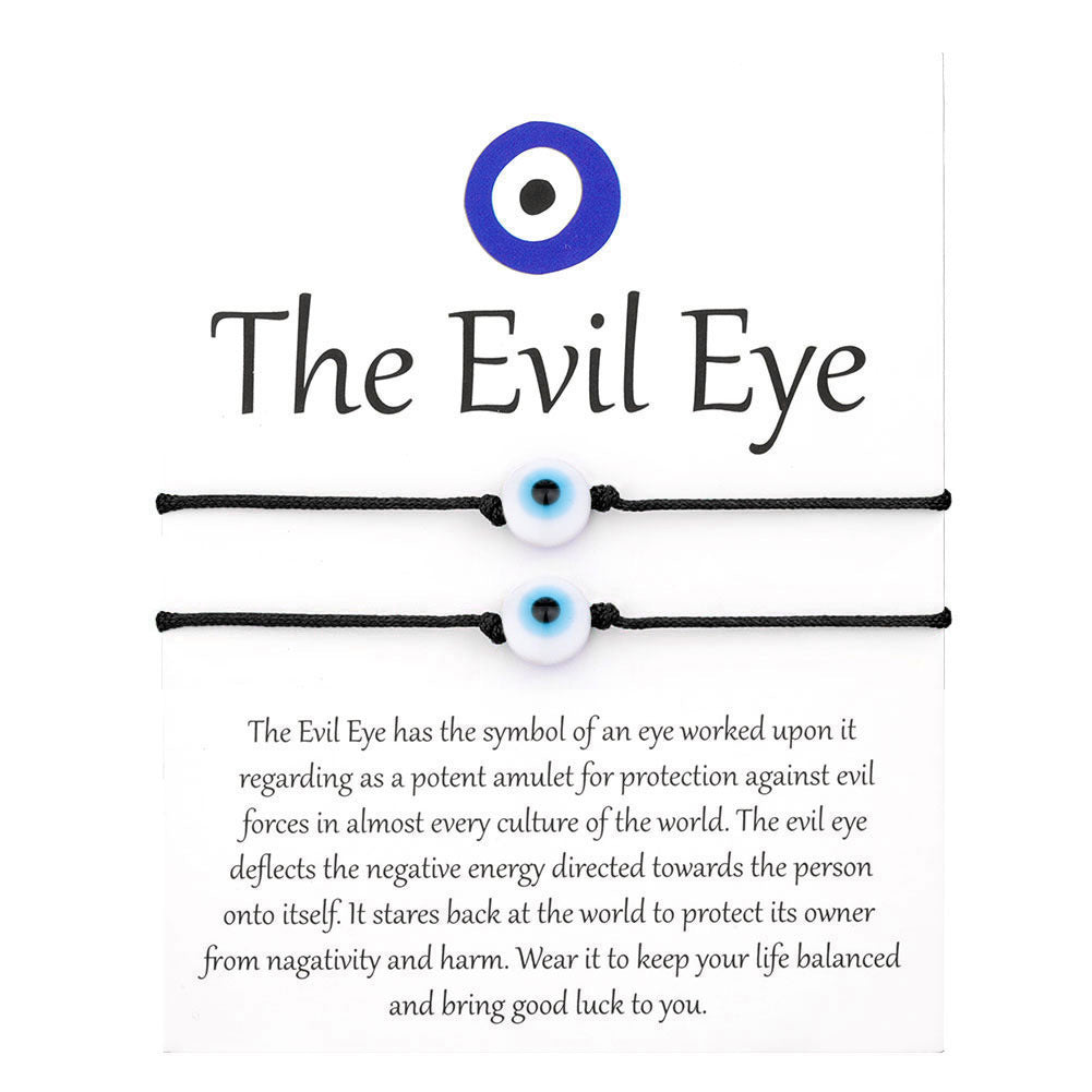 Gewebtes Armband zum Schutz vor dem Bösen Blick (Einzel-/Set-Optionen)