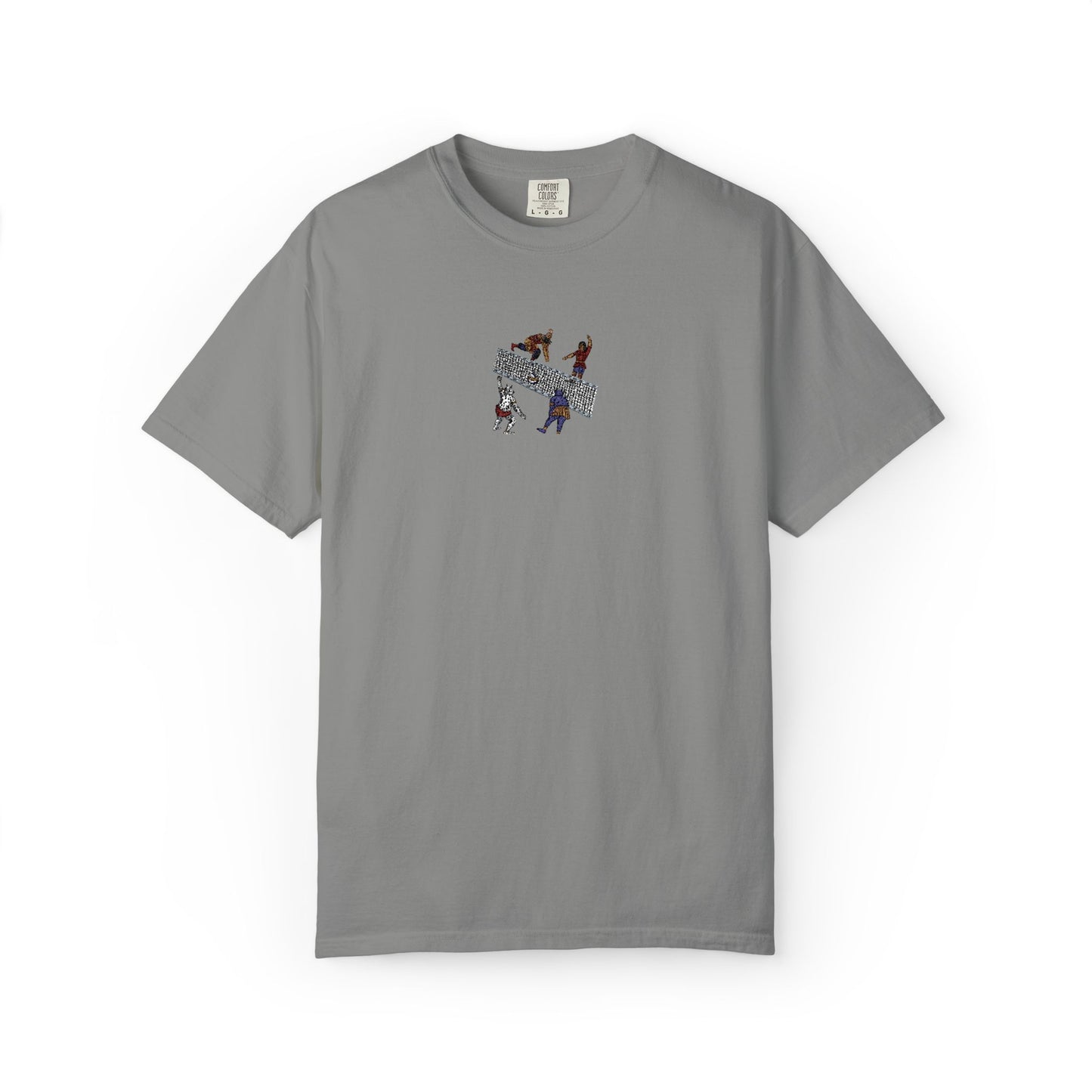 Shahnameh Legends Volleyball Graphic T-Shirt – Persian Miniature Art Tee