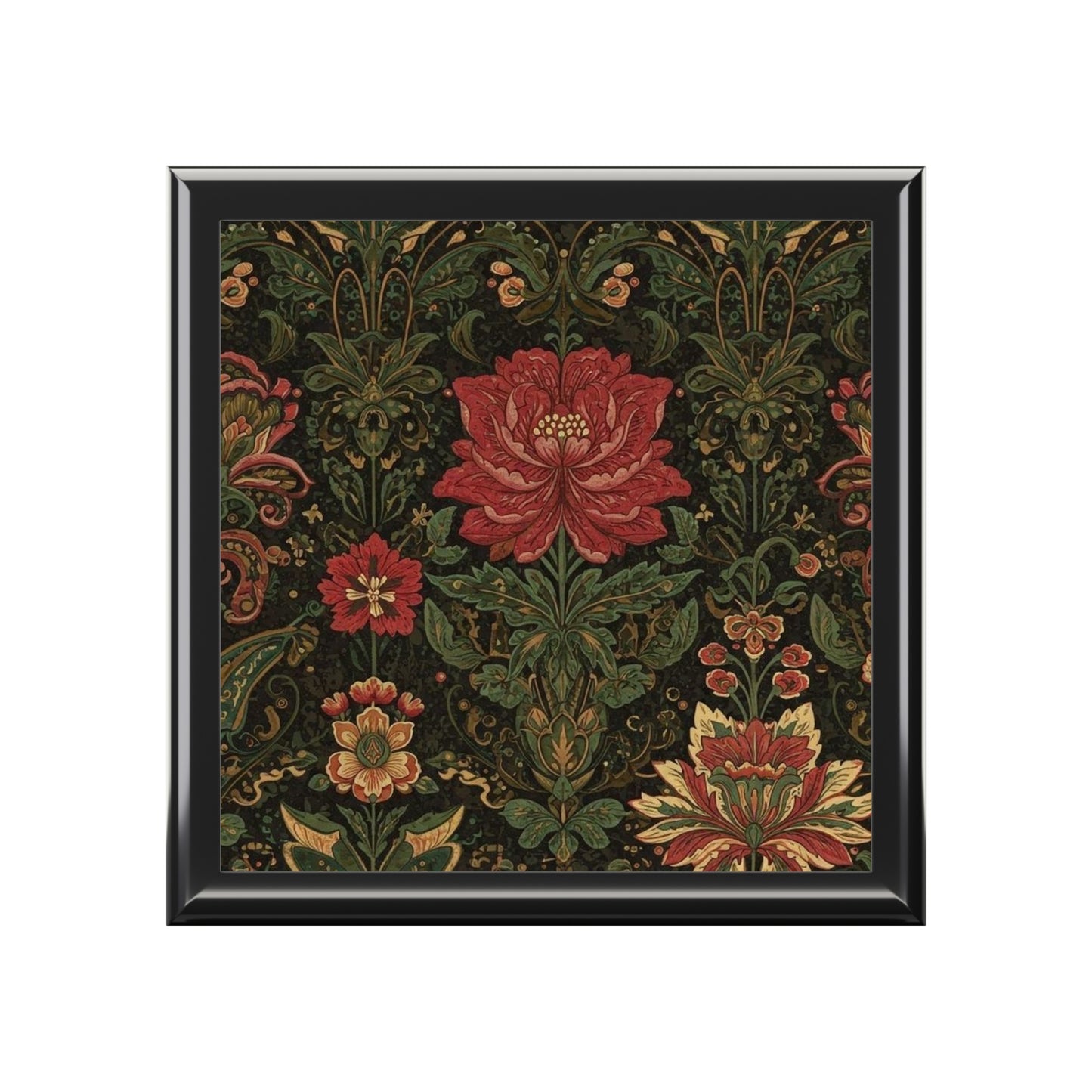 Persian Floral Tapestry Jewelry Box