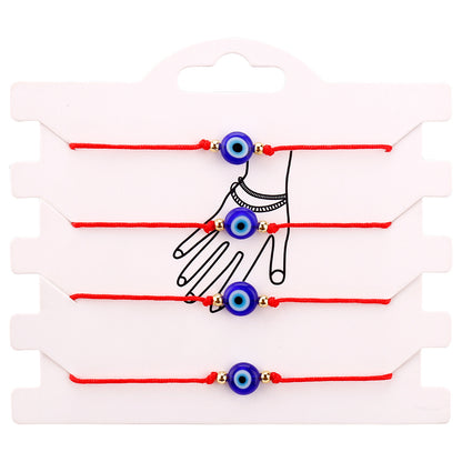 Gewebtes Armband zum Schutz vor dem Bösen Blick (Einzel-/Set-Optionen)