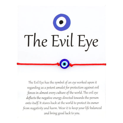 Gewebtes Armband zum Schutz vor dem Bösen Blick (Einzel-/Set-Optionen)